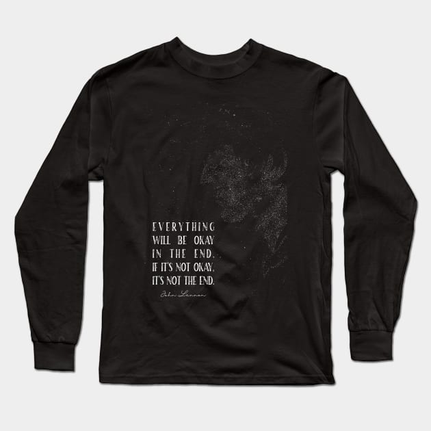 john lennon quote Long Sleeve T-Shirt by BAJAJU